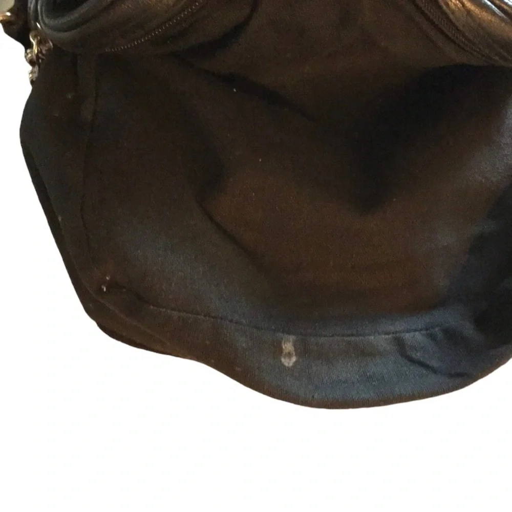 AUSTIN DESIGNS All Leather Vintage Black Crossbody Bag